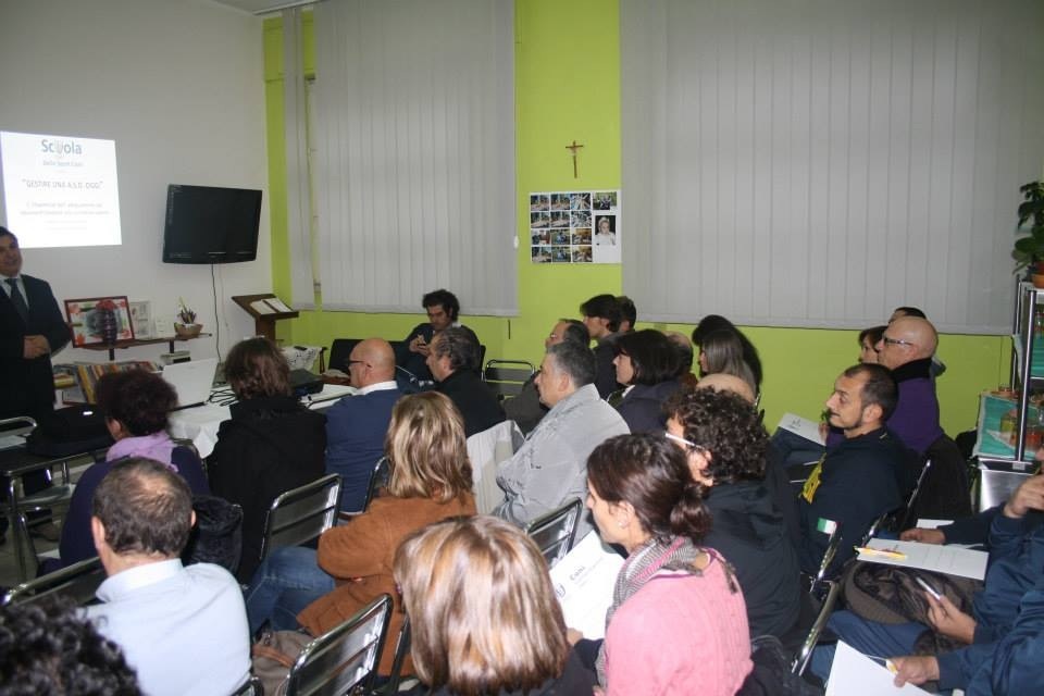La sala durante il corso